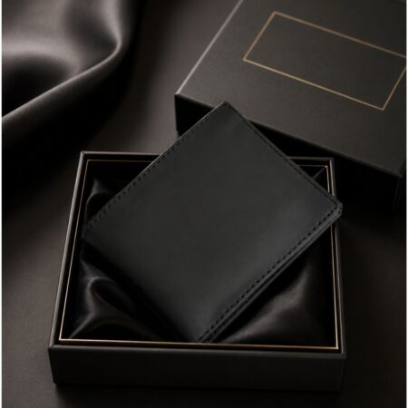 Allxo Men's Bifold Wallet | 18 Card Slots | Black
