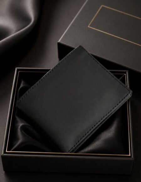 Allxo Men's Bifold Wallet | 18 Card Slots | Black