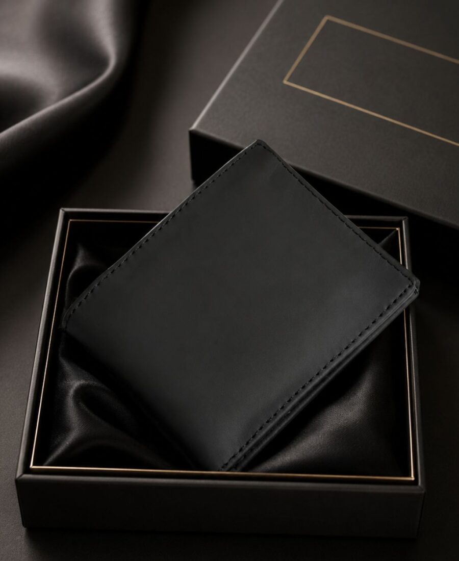 Allxo Men's Bifold Wallet | 18 Card Slots | Black